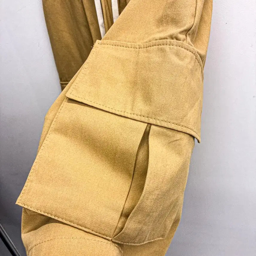 [BUNJANG] Washing Cargo Bermuda Shorts (Free Size) Beige / [새상품] 워싱 카고 버뮤다팬츠 (FREE) AF554 베이지