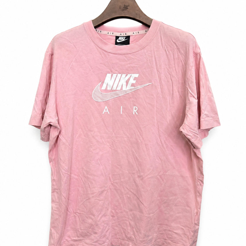 [BUNJANG] Nike Air Short-Sleeve T-shirt / 100,L )) NIKE AIR 나이키 에어 반팔티셔츠! 핑크&amp;화이트로고