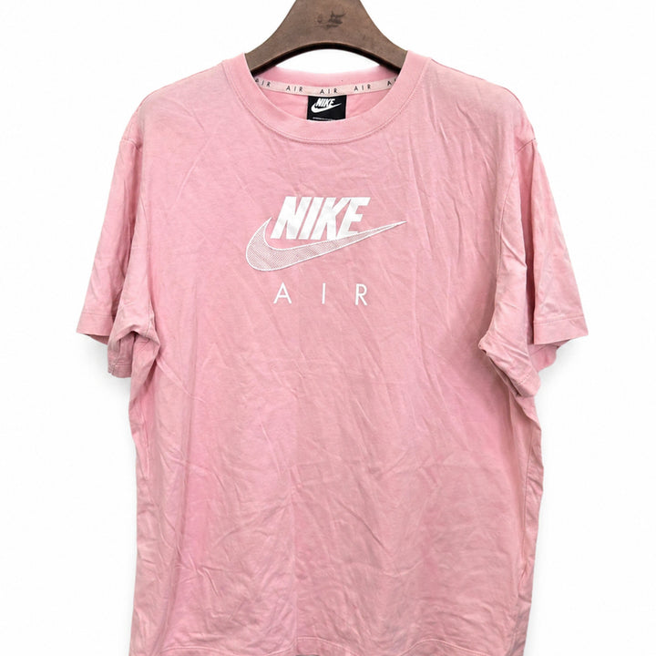 [BUNJANG] Nike Air Short-Sleeve T-shirt / 100,L )) NIKE AIR 나이키 에어 반팔티셔츠! 핑크&amp;화이트로고