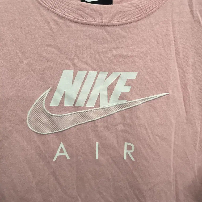 [BUNJANG] Nike Air Short-Sleeve T-shirt / 100,L )) NIKE AIR 나이키 에어 반팔티셔츠! 핑크&amp;화이트로고