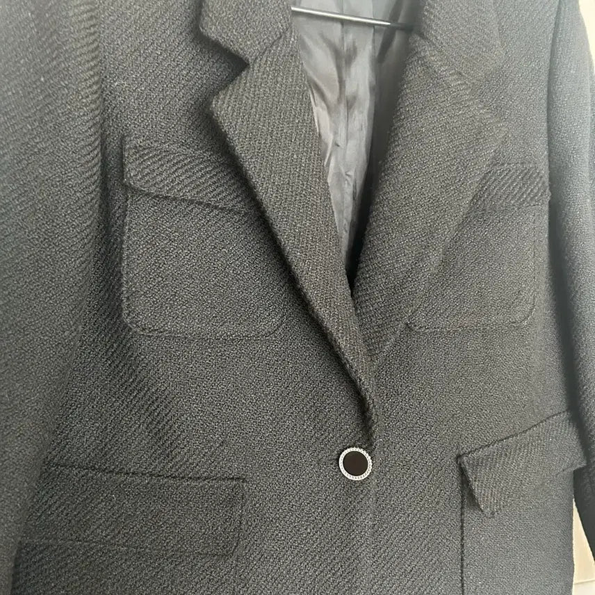 [BUNJANG] Tweed Black Jacket / 겨울 트위드 자켓
