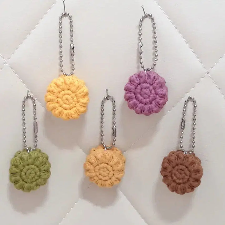 [BUNJANG] Handmade Assorted Keyring Bundle Set / 키링 40개 일괄/국화빵/동물/해바라기/선물사은품용/군번줄