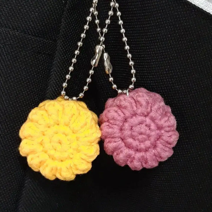 [BUNJANG] Handmade Assorted Keyring Bundle Set / 키링 40개 일괄/국화빵/동물/해바라기/선물사은품용/군번줄