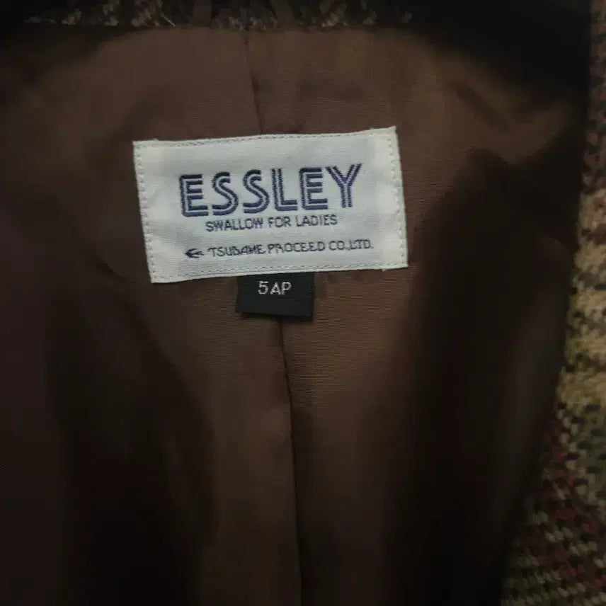 [BUNJANG] ESSLEY Vintage Check Jacket / 일본 빈티지 ESSLEY 체크 자켓 5ap사이즈