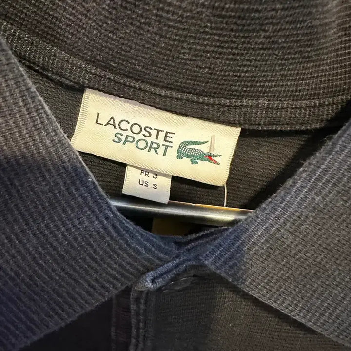 [BUNJANG] Lacoste Black Short Sleeve Polo Shirt / 라코스테 블랙 반팔 카라티셔츠