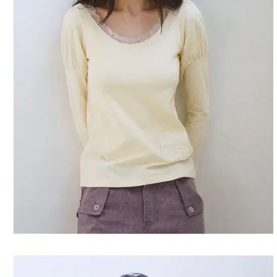 [BUNJANG] Oafish Lace Puff Long Sleeve / 오피쉬 oafish 레이스 퍼프 롱슬리브