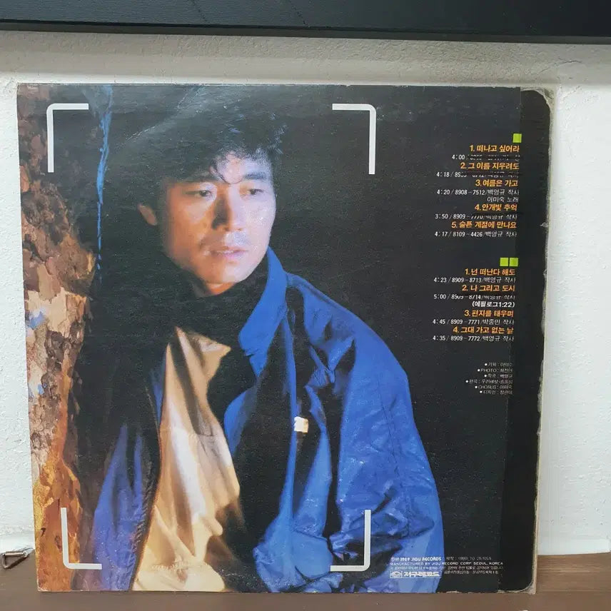 [BUNJANG] Baek Yeong-gyu 8th Album LP / 백영규 8집 LP 1989  슬픈계절에 만나요