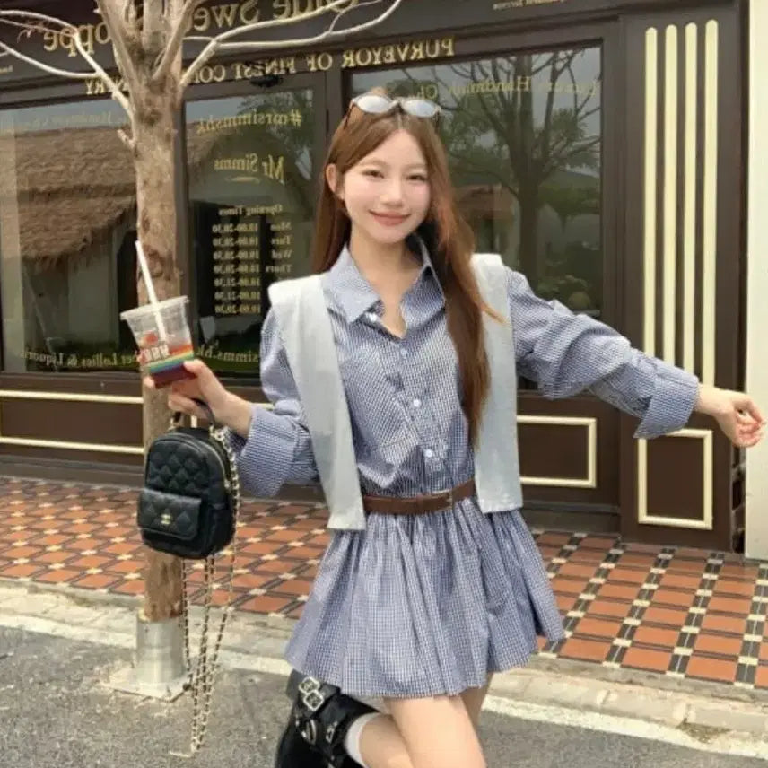 [BUNJANG] Black Quilted Chain Backpack / 블랙 백팩 체인백