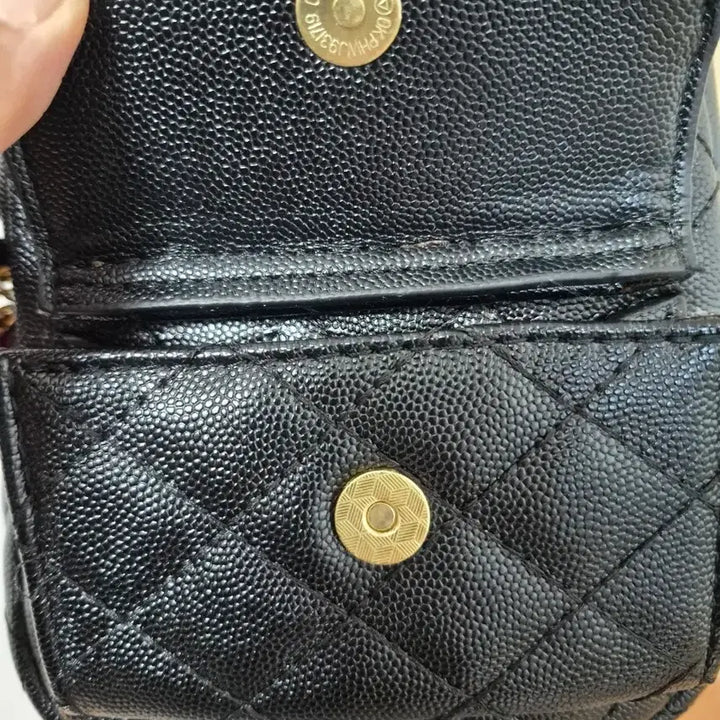 [BUNJANG] Black Quilted Chain Backpack / 블랙 백팩 체인백