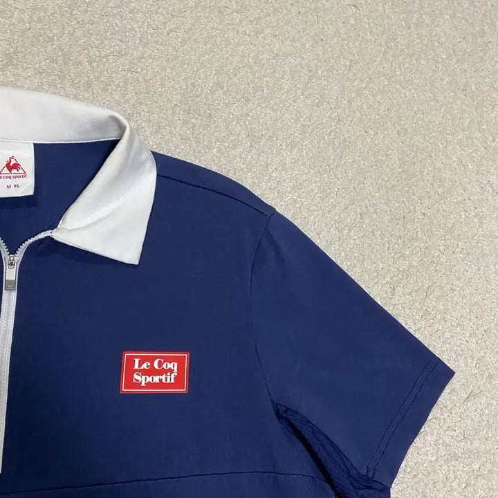 [BUNJANG] Le Coq Sportif Navy Polo Shirt / 르꼬끄 스포르티브 네이비 반팔 카라티 m 95