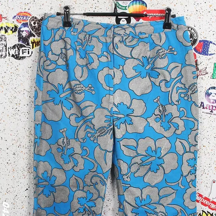 [BUNJANG] Laurellya Floral Pattern Pants / 여성73/ 로렐리아 플로럴 패턴 팬츠 바지 BL 0-32