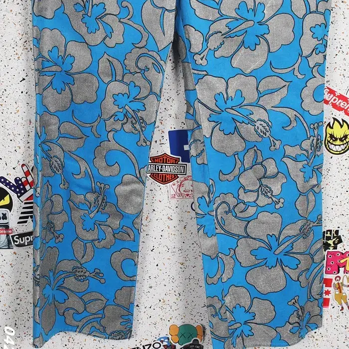 [BUNJANG] Laurellya Floral Pattern Pants / 여성73/ 로렐리아 플로럴 패턴 팬츠 바지 BL 0-32
