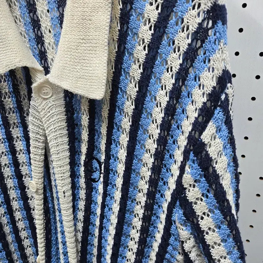 [BUNJANG] ROMWE Striped Knit Long Cardigan XL / (1463)ROMWE스트라이프 니트 롱 가디건xl