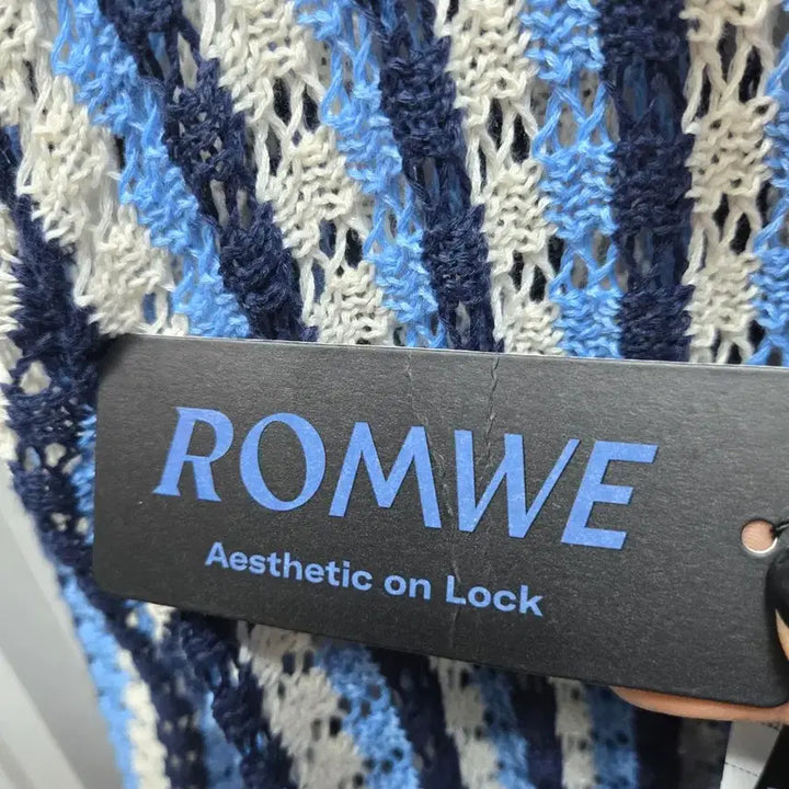 [BUNJANG] ROMWE Striped Knit Long Cardigan XL / (1463)ROMWE스트라이프 니트 롱 가디건xl