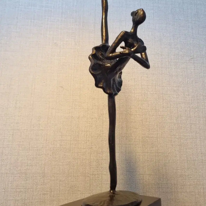 [BUNJANG] Bronze Ballerina Sculpture / [미니 동 브론즈 작품]  발레리나   - 총 높이 31cm