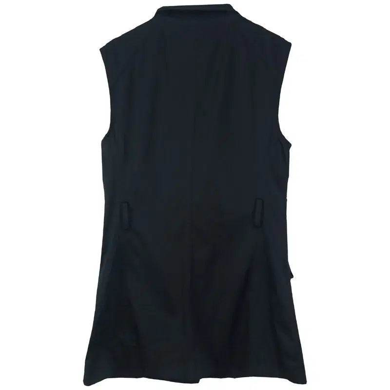 [BUNJANG] DKNY Multi Pocket Long Field Vest Black M20207 / 도나카란뉴욕 멀티 포켓 롱 야상 베스트 블랙 M20207