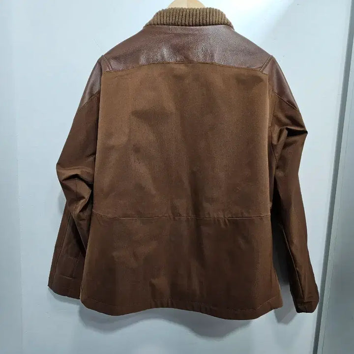 [BUNJANG] Hilumming Brown Leather Bomber Jacket / 허밍(Hilumming)브라운 레더 봄버 자켓
