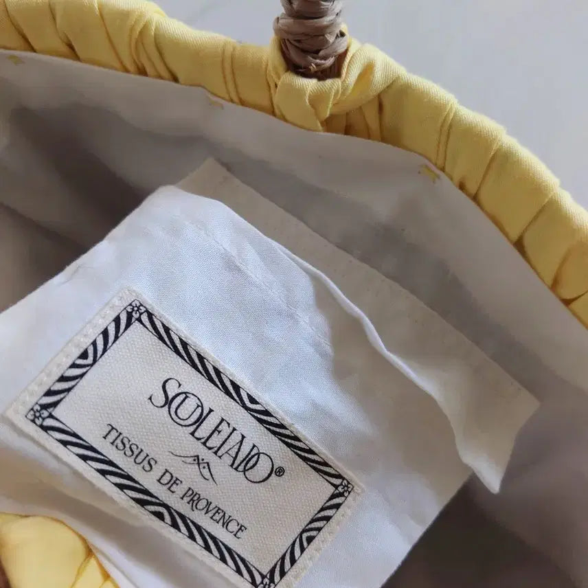 [BUNJANG] French Rattan Leather Tote Bag / 프랑스 라탄 소가죽 손잡이 토트백