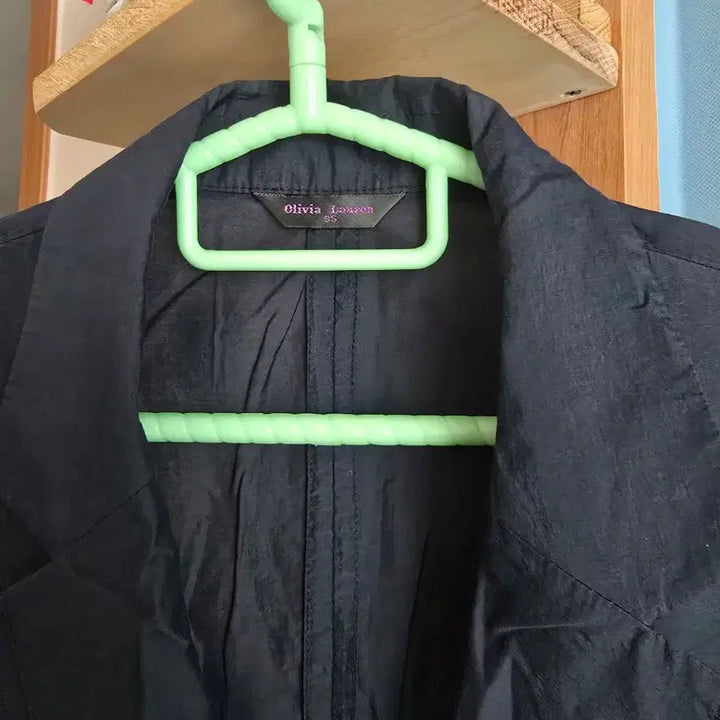 [BUNJANG] Olivia Lauren Black Linen Jacket (Size 95) / 올리비아로렌 블랙 린넨 자켓 95