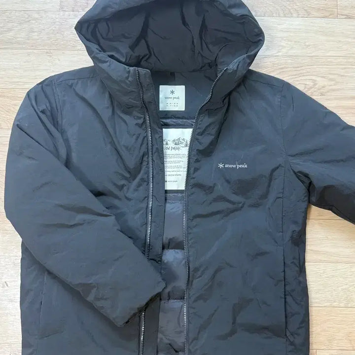 [SOLD OUT] 스노우피크 경량 후드 패딩 블랙 M