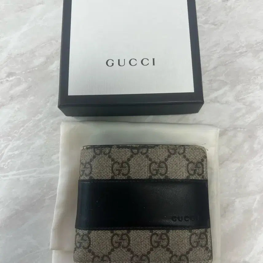 [BUNJANG] Gucci GG Supreme Bifold Wallet / 구찌 GG 수프림 반지갑