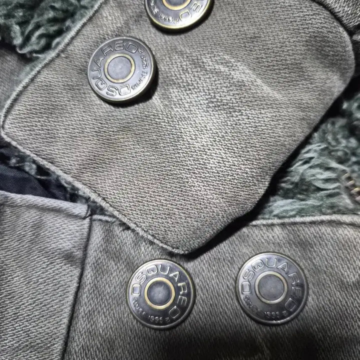 [BUNJANG] DSQUARED2 Washed Denim Fur Jacket / DSQUARED2 워싱 데님 퍼 자켓