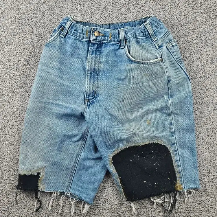 [BUNJANG] Carhartt Denim Shorts (38") / 칼하트 데님 쇼츠 반바지 커스텀 ( 38" ) / 11986