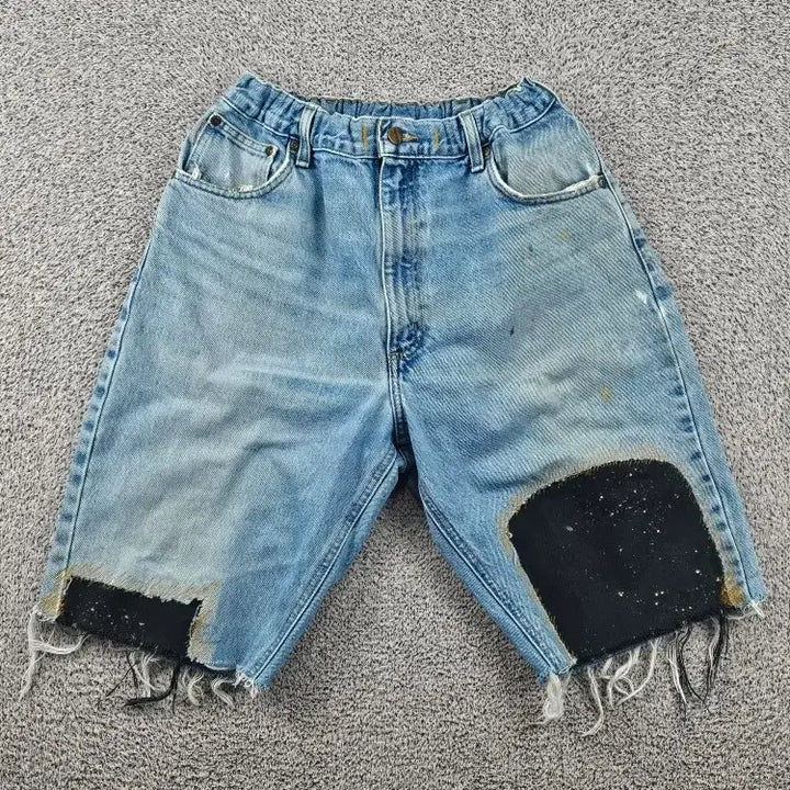 [BUNJANG] Carhartt Denim Shorts (38") / 칼하트 데님 쇼츠 반바지 커스텀 ( 38" ) / 11986