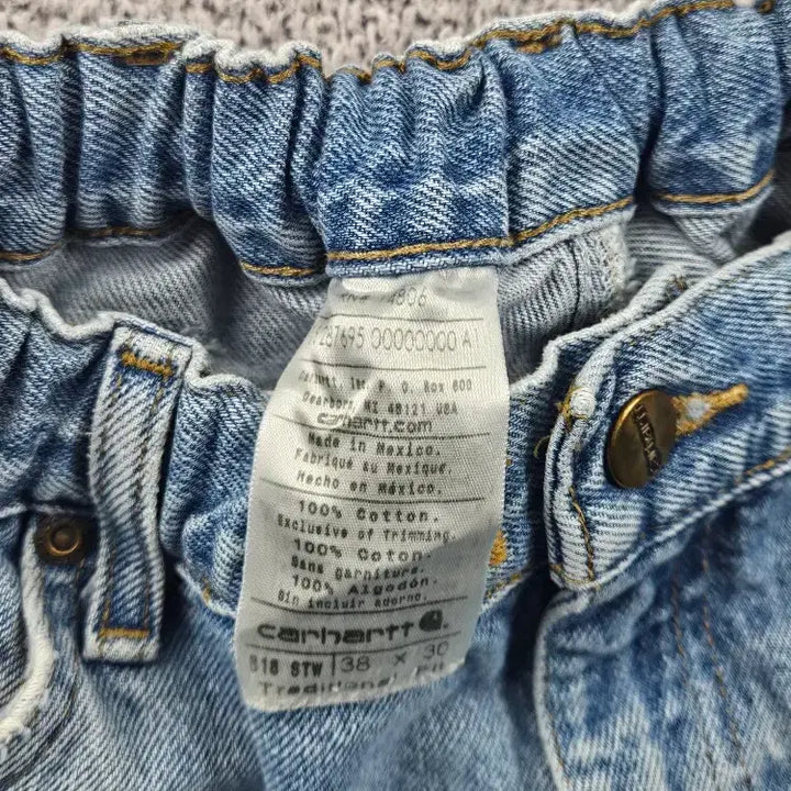 [BUNJANG] Carhartt Denim Shorts (38") / 칼하트 데님 쇼츠 반바지 커스텀 ( 38" ) / 11986