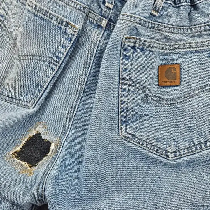 [BUNJANG] Carhartt Denim Shorts (38") / 칼하트 데님 쇼츠 반바지 커스텀 ( 38" ) / 11986