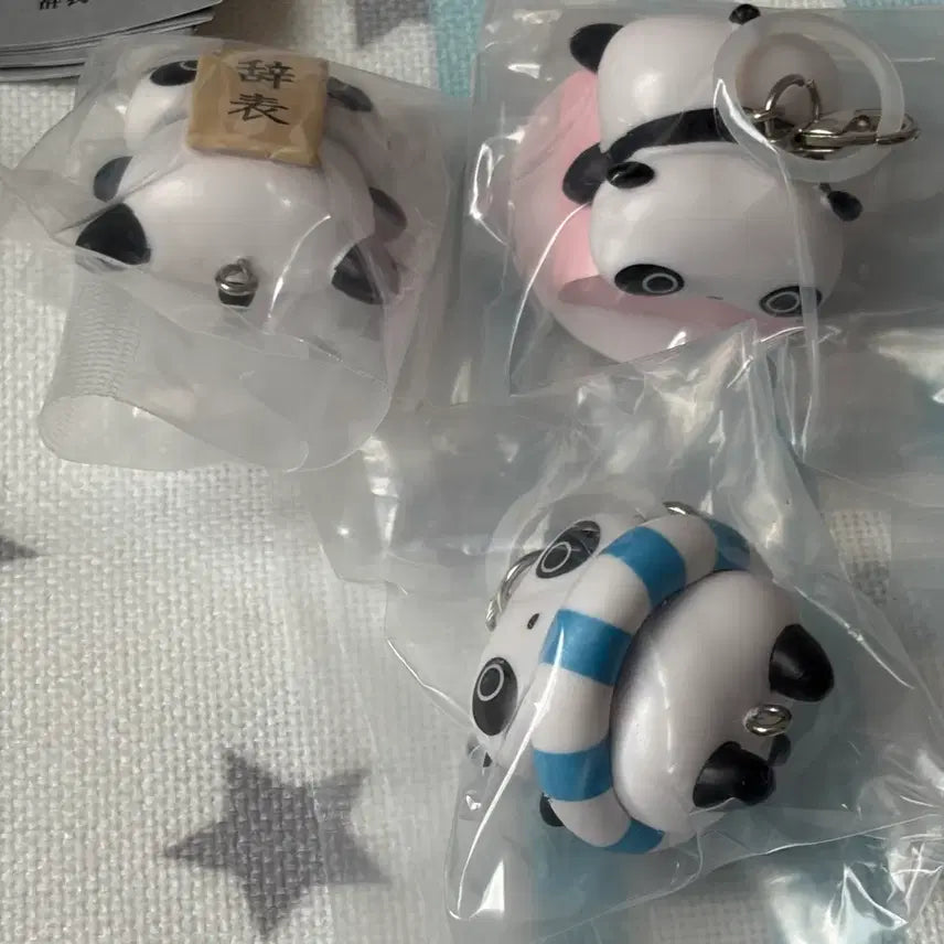[BUNJANG] Tarepanda Panda Mejirushi 5-Piece Full Set Mascot Keychain / 타레팬더 타래팬더 연결 메지루시 5종 풀세트