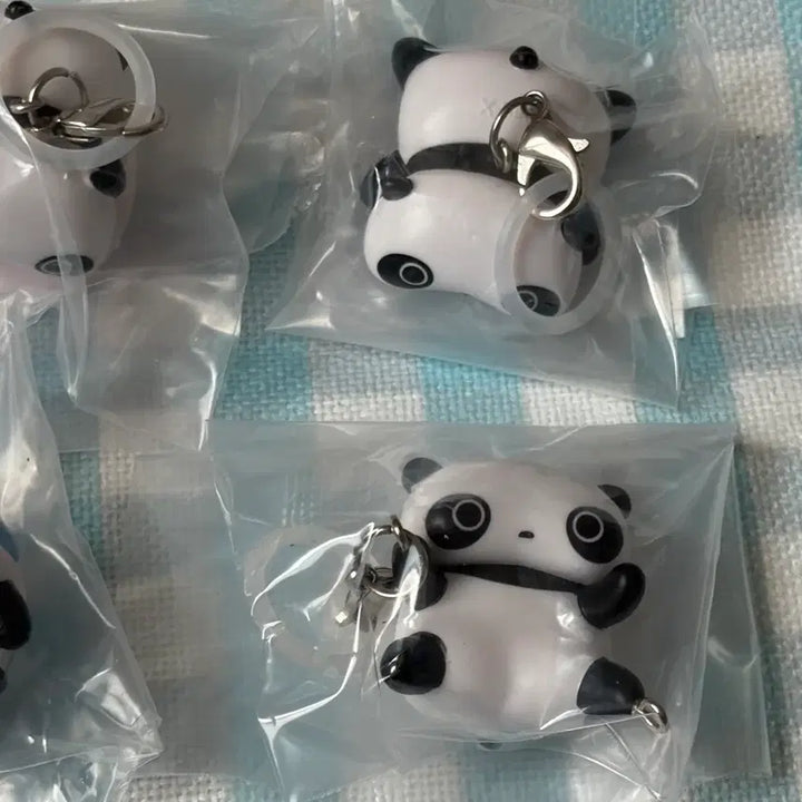 [BUNJANG] Tarepanda Panda Mejirushi 5-Piece Full Set Mascot Keychain / 타레팬더 타래팬더 연결 메지루시 5종 풀세트
