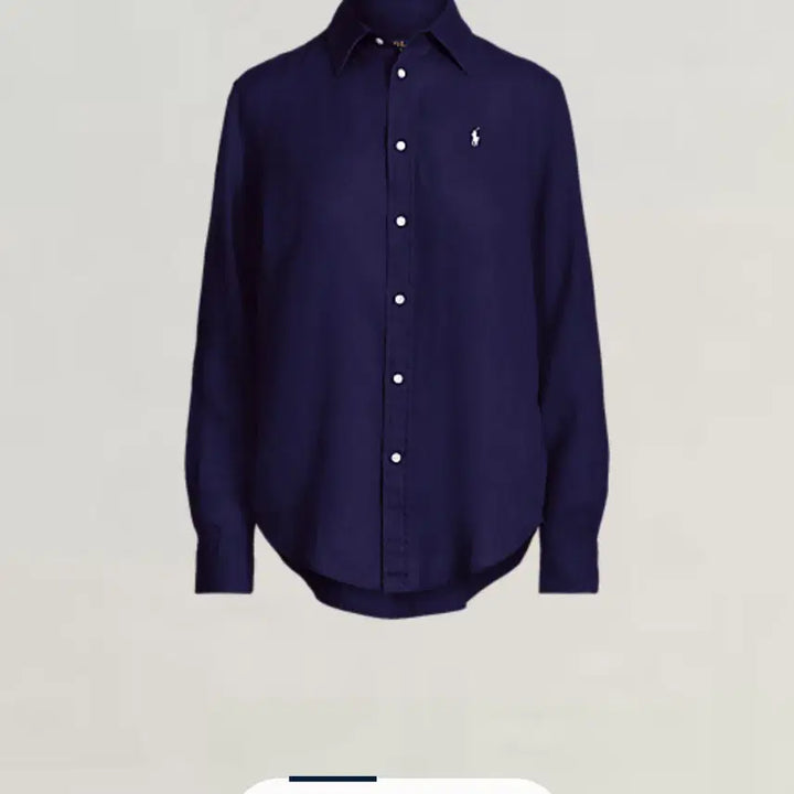 [SOLD OUT] [L] 폴로 랄프로렌 자수 로고 린넨 셔츠 릴렉스 핏 QR인증
