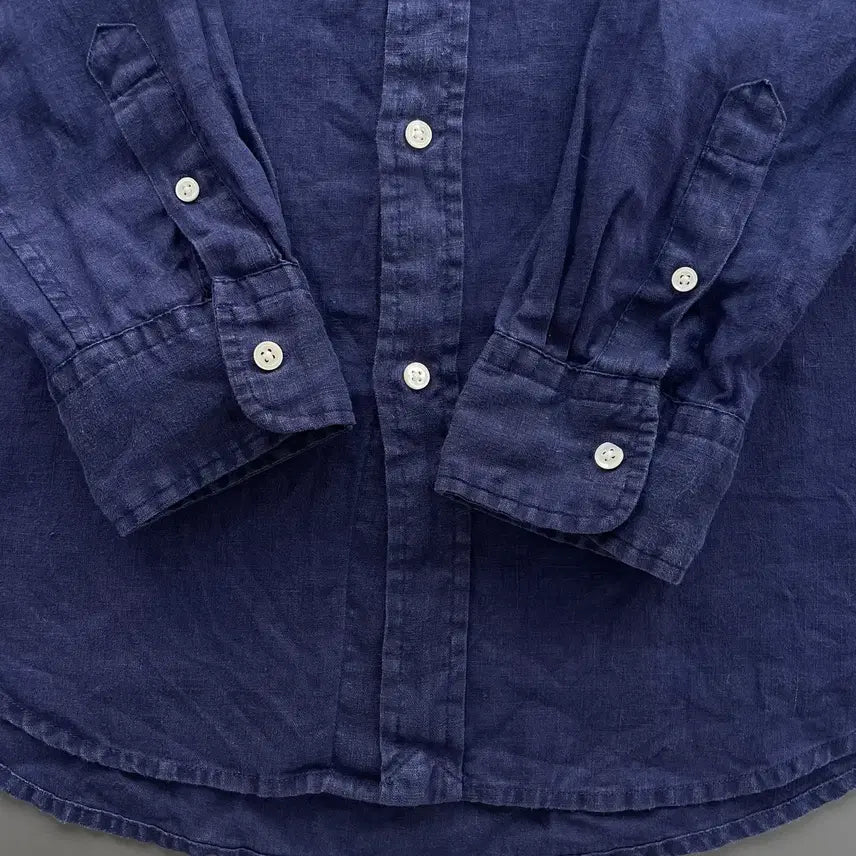 [SOLD OUT] [L] 폴로 랄프로렌 자수 로고 린넨 셔츠 릴렉스 핏 QR인증