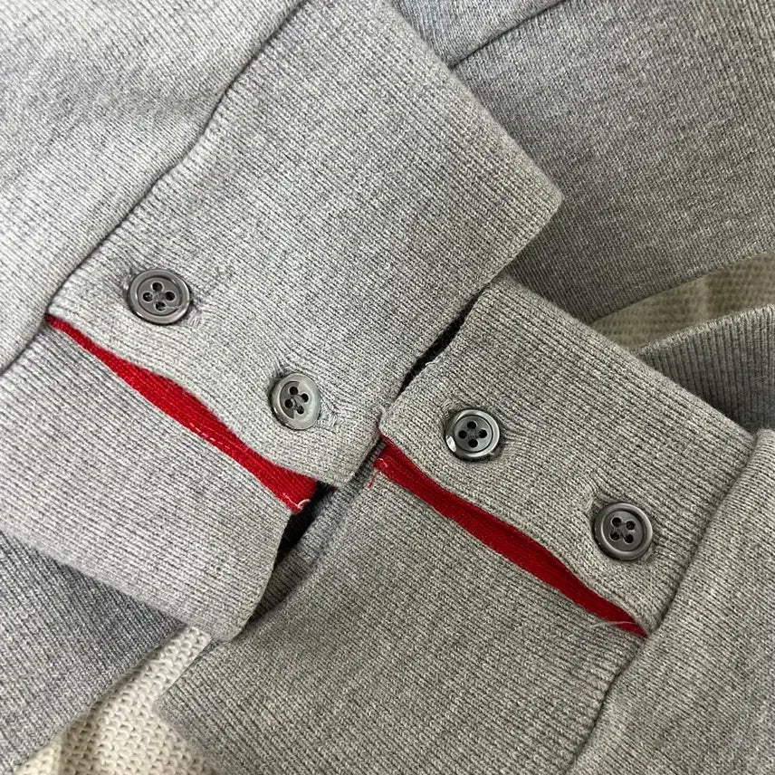 [SOLD OUT] [정품] 4 톰브라운 백삼선 후드집업 그레이