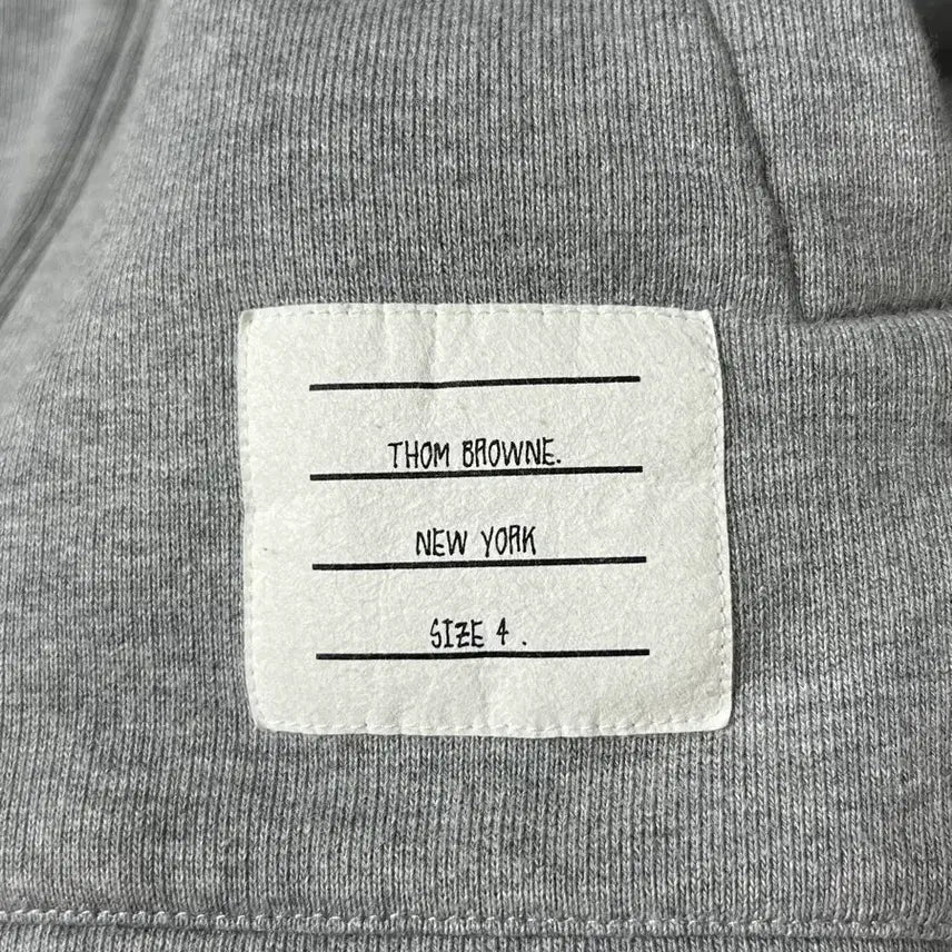 [SOLD OUT] [정품] 4 톰브라운 백삼선 후드집업 그레이