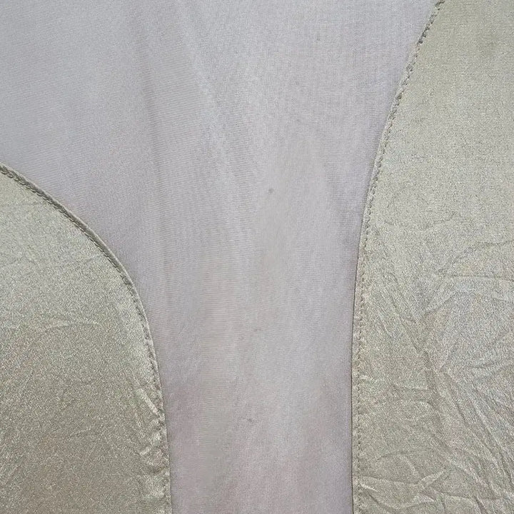 [BUNJANG] LEBEIGE Sleeveless Long Blouse / 르베이지 배색 슬리브리스 롱 블라우스 ~66
