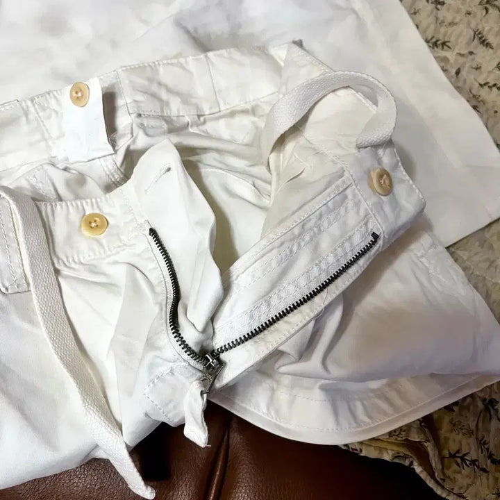 [SOLD OUT] [34] 폴로 POLO 화이트 오버사이즈 코튼 팬츠