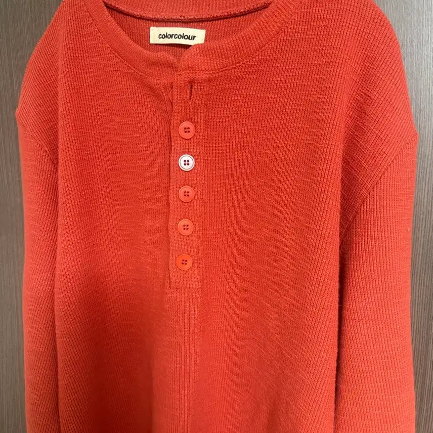 [SOLD OUT] 컬러컬러 버튼헨리넥 2사이즈