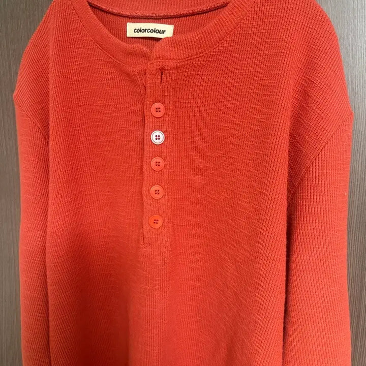 [SOLD OUT] 컬러컬러 버튼헨리넥 2사이즈
