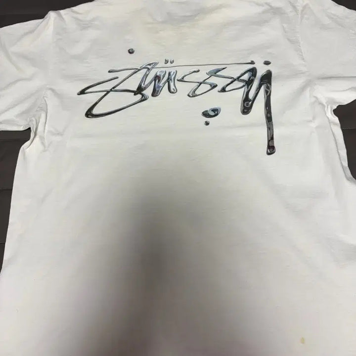 [BUNJANG] Stussy Mercury T-shirt White XL / 스투시 머큐리 티셔츠 화이트 XL
