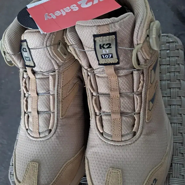 [BUNJANG] K2 Safety Hiking Boots Beige 250/255 / K2 최고급 다이얼 안전화 등산화 새상품250/255