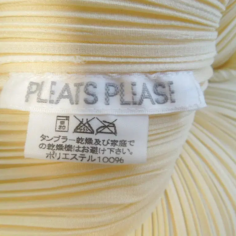 [BUNJANG] Pleats Please Ivory Long Dress / 플리츠플리즈 아이보리 롱 원피스