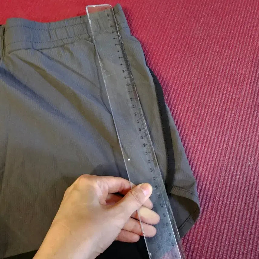 [BUNJANG] Layered Athletic Shorts / 배색 2중 레이어드 반바지