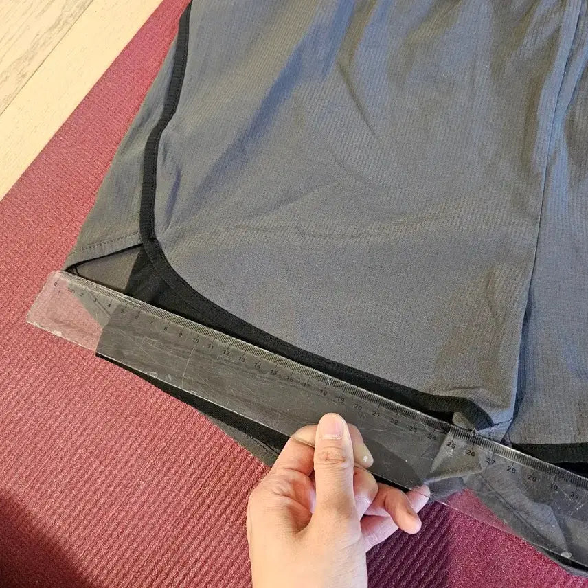 [BUNJANG] Layered Athletic Shorts / 배색 2중 레이어드 반바지