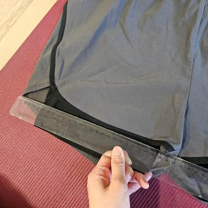 [BUNJANG] Layered Athletic Shorts / 배색 2중 레이어드 반바지