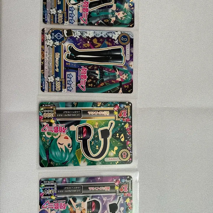 [SOLD OUT] 아이엠스타 아이카츠 하츠네미쿠 콜라보 카드 4세트
