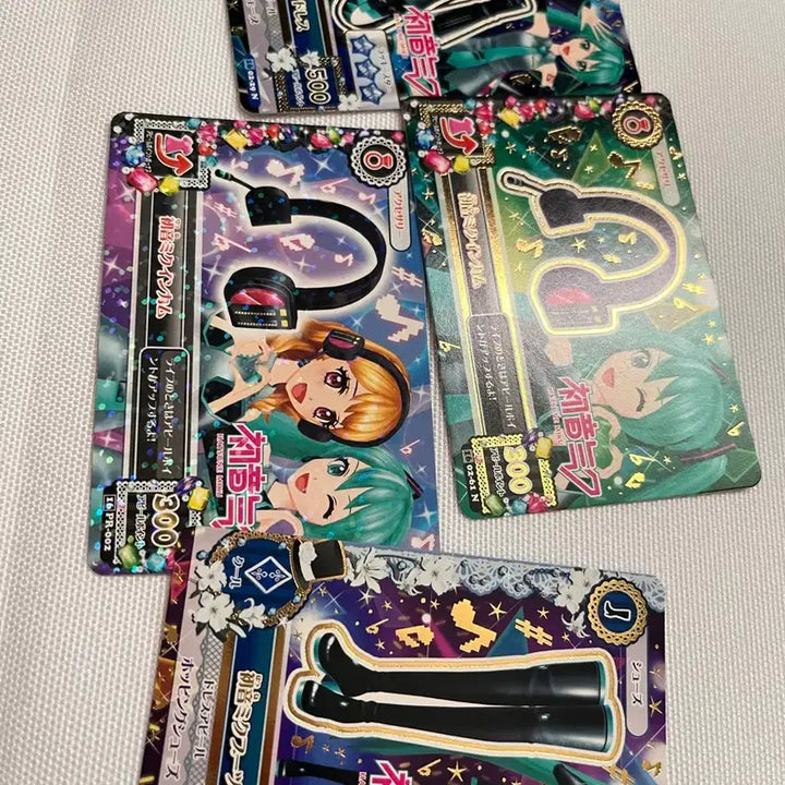 [SOLD OUT] 아이엠스타 아이카츠 하츠네미쿠 콜라보 카드 4세트