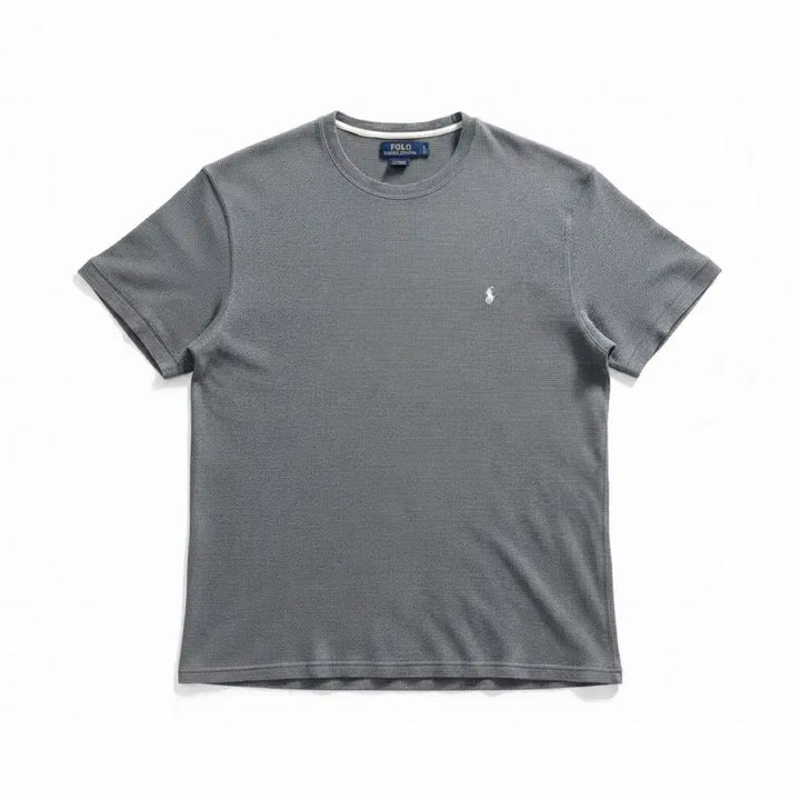 [BUNJANG] Polo Ralph Lauren Waffle Short Sleeve Charcoal T-shirt / 폴로 랄프로렌 와플 반팔티 차콜 XL
