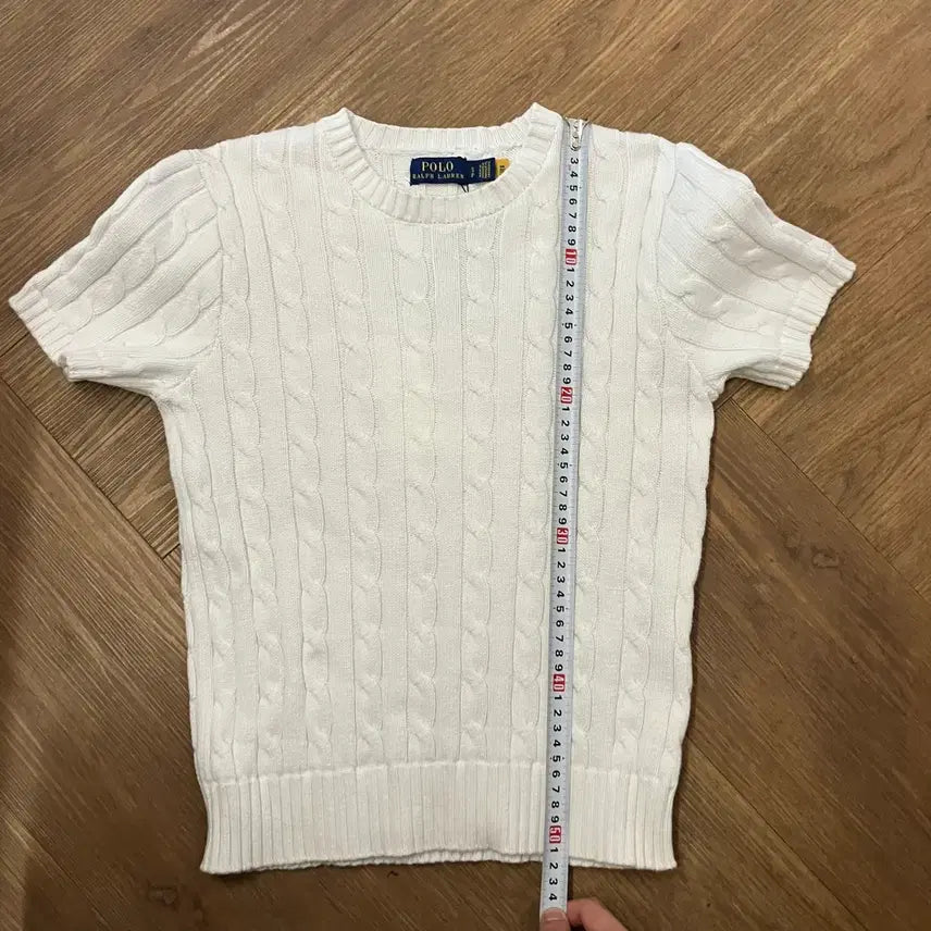 [SOLD OUT] N342 폴로 꽈배기 니트 반팔 큐알제품